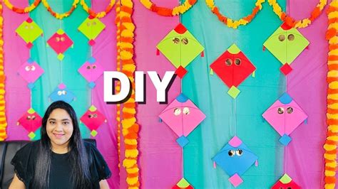 DIY Bhogi Pallu Decoration Ideas Pongal Backdrop Kites Backdrop