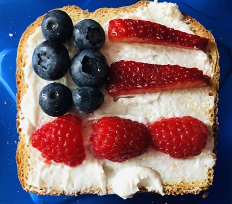 American Flag Toast Patriotic Breakfast Idea Glitter On A Dime