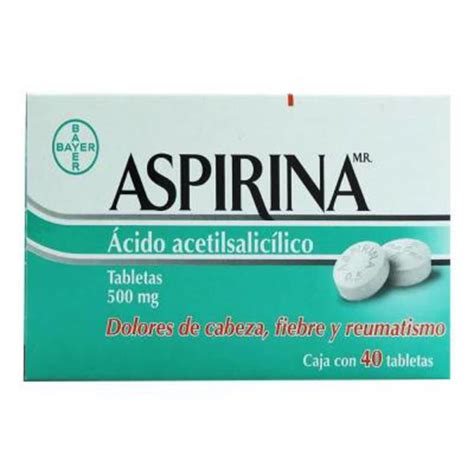 Aspirina Tabletas Mg