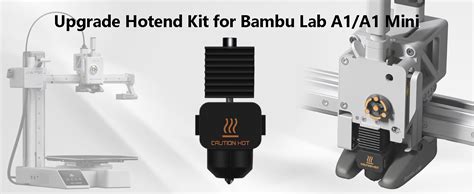 Amazon Upgrade Hotend Kit For Bambu Lab A1 A1 Mini Hot End Assembly 0 2 0 4 0 6mm Hardened