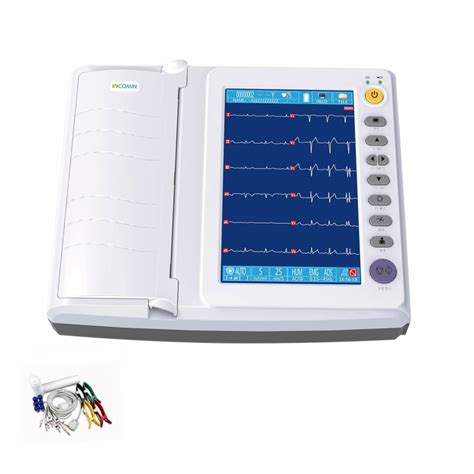 Touch Screen Ce Approved Portable Channel Ecg Machine Alphabetic