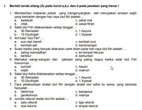 Soal Pat Ukk Kelas 4 Fiqih Sd Mi 2020 File Pembelajaran Kurikulum2013