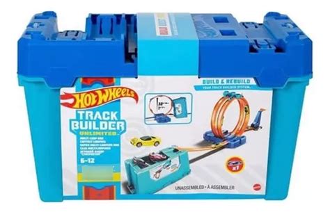 Pista Hot Wheels Track Builder Multi Loop Box Envío gratis