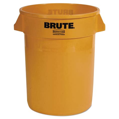 Rubbermaid Commercial Vented Round Brute Container 32 Gal Plastic