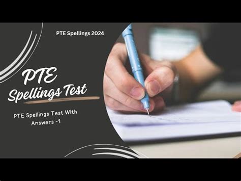 Pte Spelling Test March Most Important Spellings Youtube