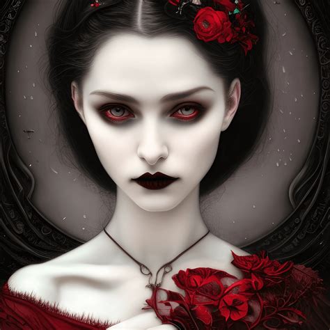 Gothic Vampire Portrait · Creative Fabrica