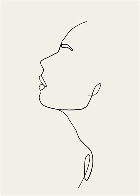 Abstract Female Figure Woman Art Sketch Art Continuous Line Woman