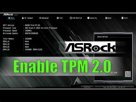 How To Enable TPM Secure Boot On ASRock Motherboard For Windows 11