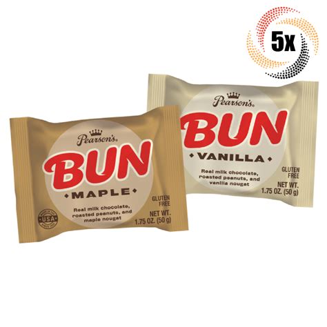 5x Buns Pearson S Variety Roasted Peanuts Nougat Buns 1 75oz Mix And Match Ebay