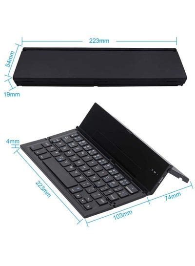 Foldable Bluetooth Keyboard Geyes Folding Wireless Keyboard With