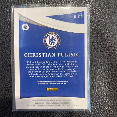 2021 PANINI immaculate soccer Jersey CHRISTIAN PULISIC Chelsea 49 シングル