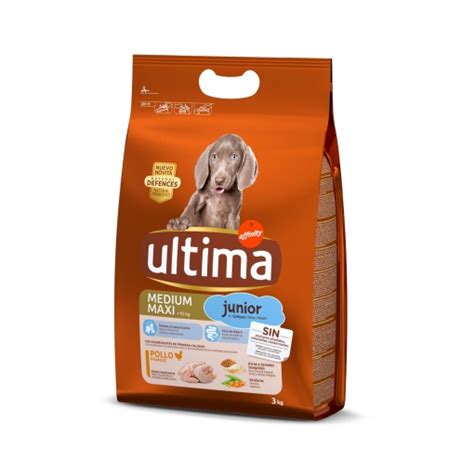 Pienso De Pollo Y Arroz Para Perro Cachorro Medium Ultima 3 Kg