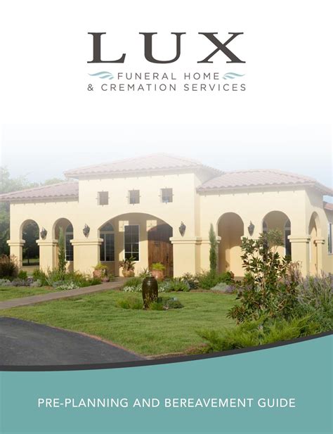 Calaméo Lux Funeral Home And Cremation Services