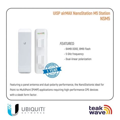 Jual Ubiquiti Nanostation 5ghz Nsm5 Teakwave