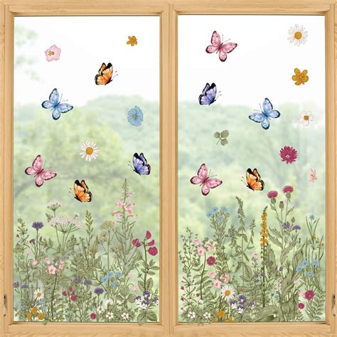 Amazon Horaldaily Pcs Spring Summer Window Cling Sticker Wild