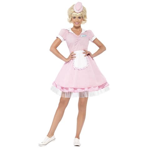 50s Diner Girl Adult Costume Medium