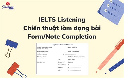 Chi N Thu T L M D Ng B I Form Note Completion Ielts Listening