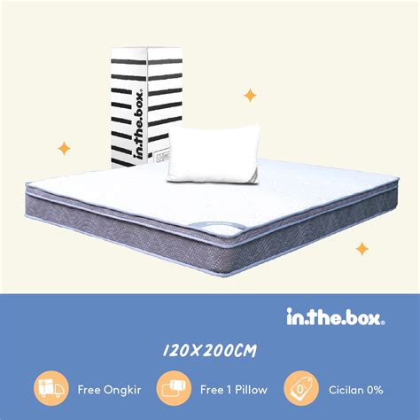 Jual Kasur Spring Bed Inthebox Pro Free Bantal Kasur Ukuran 90x200 100x200 120x200