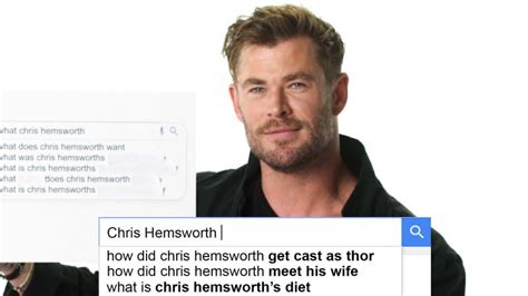 Chris Hemsworth Si Racconta Grazie Alle Domande Degli Utenti Di Google