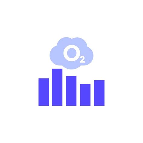 Oxygen Level Icon With A Chart 13334030 Vector Art At Vecteezy
