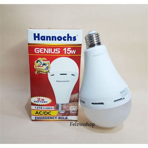 Jual Lampu Led Emergency 15 Watt Hannochs Genius Shopee Indonesia