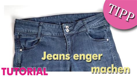 Jeans enger machen ohne Nähmaschine YouTube