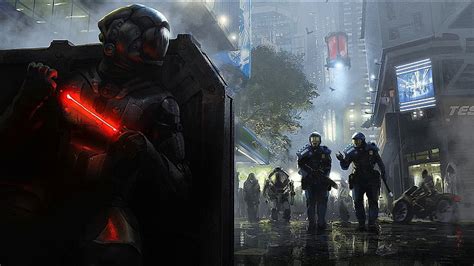 Hd Wallpaper Artwork Soldier Science Fiction Concept Art Digital Art Wallpaper Flare