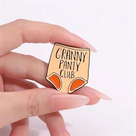 Cranny Panty Club Lapel Pins Briefs Cartoon Enamel Pin For Backpacks