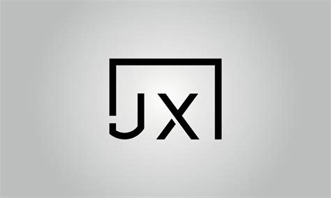 Dise O Del Logotipo De La Letra Jx Jx Logo Con Forma Cuadrada En