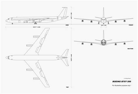 Boeing 707 Dimensions
