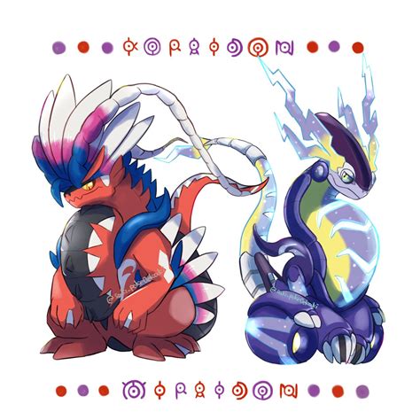 ポケモン「コライドンandミライドン Pokemonscarletviolet ポケモン」sakiのイラスト