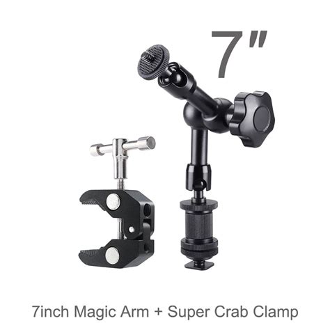 7 11 23 Inch Metal Articulating Magic Arm Super Clamp Holder Stand For