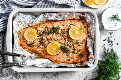 Baked Sockeye Salmon Recipe Lemon Garlic Butter The Big Mans World