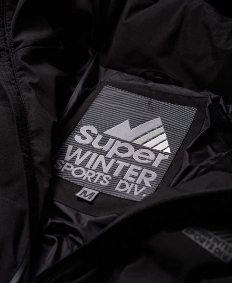 Mens Echo Quilt Puffer Jacket In Black Superdry Uk