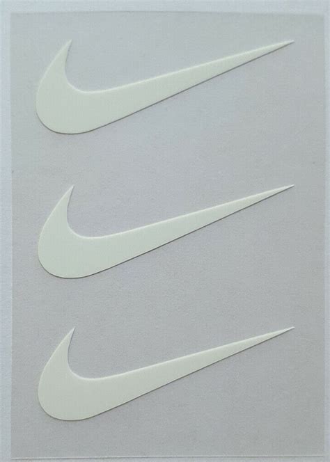 3 Nike Iron On Swoosh White Logos 2 Inch Heat Transfer Etsy