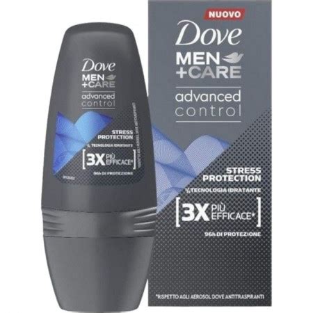 Deodorant Roll On Dove Men Care Advanced Control 3X Stress Protection