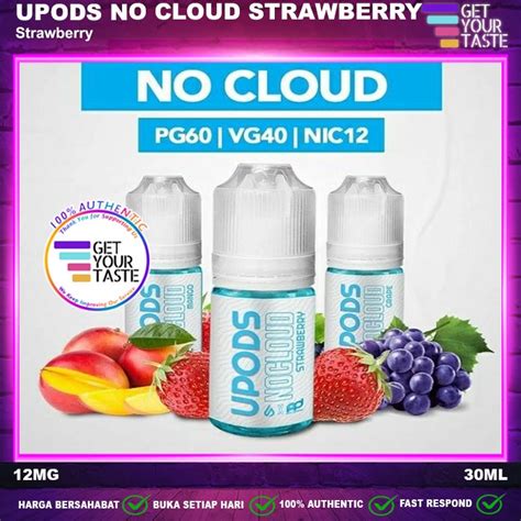 Jual Liquid Upods No Cloud Strawberry Ml Salt Nic By Upods X