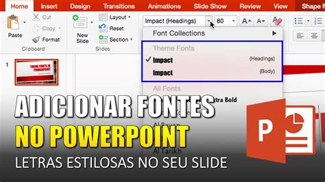 Fontes Externas No Powerpoint Como Adicionar Letras Estilosas Youtube