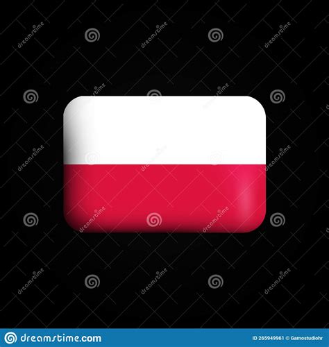 Poland Flag 3d Icon National Flag Of Poland Stock Vector Illustration Of World Vector 265949961