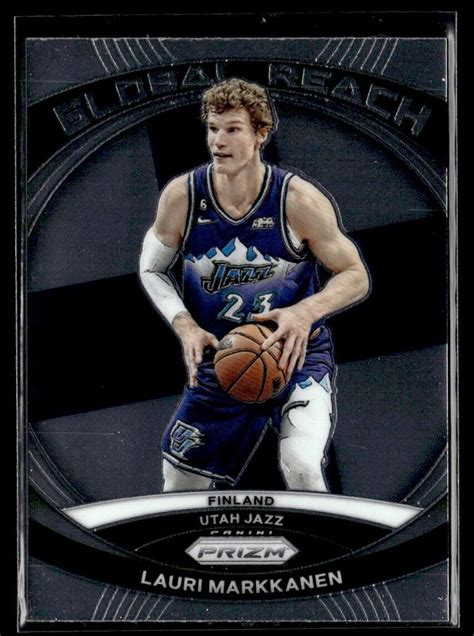 Panini Prizm Global Reach Lauri Markkanen Utah Jazz Ebay