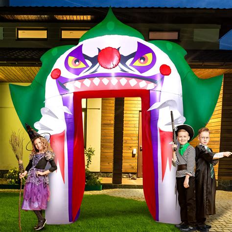 Jenaai Feet Halloween Inflatables Clown Archway Outdoor Extra Large