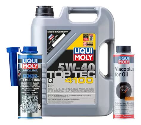 Set 3 Pzas Top Tec 4100 5w40 Viscoplus Pro Line Liqui Moly Meses Sin