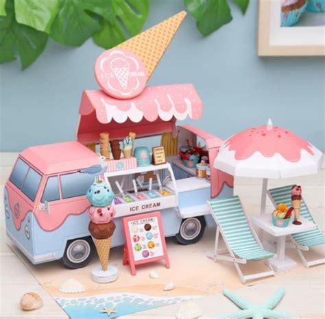 Papermau Miniature World Collection The Ice Cream Truck Papercraft