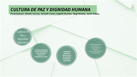 Cultura De Paz Y Dignidad Humana By Natalia Andrea Lizarazo Hernandez