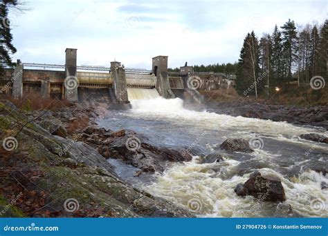 Spillway On Hydroelectric Power Station Stock Photo Image Of River