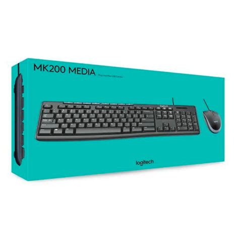 COMBO TECLADO MOUSE LOGITECH MK200 ESPA PC Market