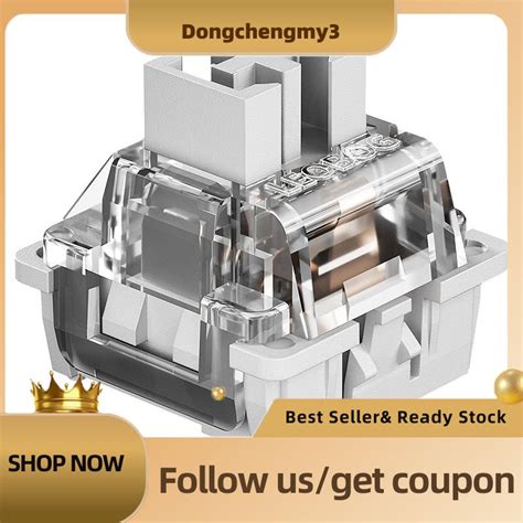 Ready Stock Gray Wood Shaft V Hot Swappable Linear Shaft Body Pin Mechanical Keyboard Shaft