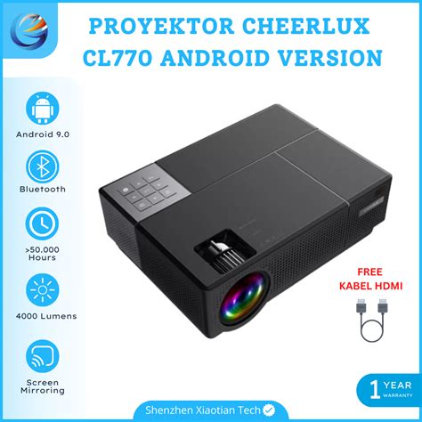 Promo Projector Android Cl Lumens Cheerlux Cl Android