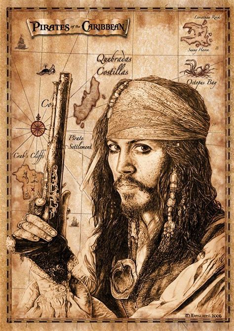 Pirate Art Pirate Life Decoration Pirate Jack Sparrow Wallpaper