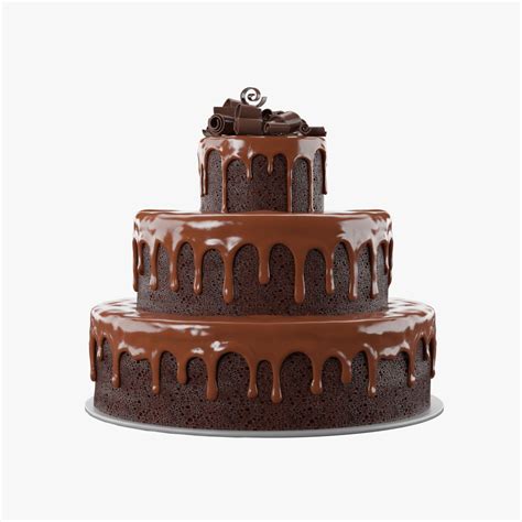 Chocolate Cake 3d Model 29 Fbx Max C4d Unitypackage Upk Ma